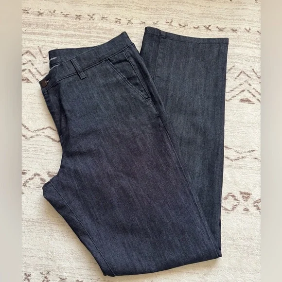 New York & Company Wide Leg Trouser Jeans - Picture 1 of 11